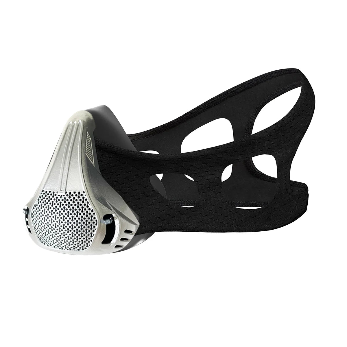 Máscara de Entrenamiento de Altitud Ajustable, Transpirable, de Malla, Entrenador de Respiración, Máscara de Ejercicio para Aumentar la Capacidad Pulmonar, para Correr, Gimnasio, MMA, Deportes